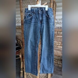 Ariat Low Rise 100% Cotton Straight Leg Classic Blue Denim Jeans_29x34